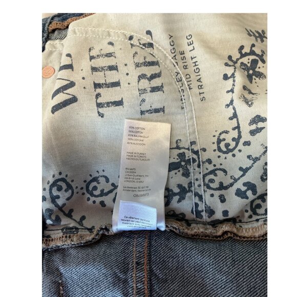 We The Free Tinsley Baggy Straight Jeans • Hazey Blue • 29 • NWOT (Altered) - Picture 8 of 12